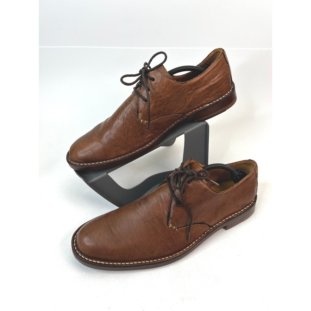 Cole Haan Men's Leather Oxford‎ Dress Shoes Lace Up Brown Size 12M